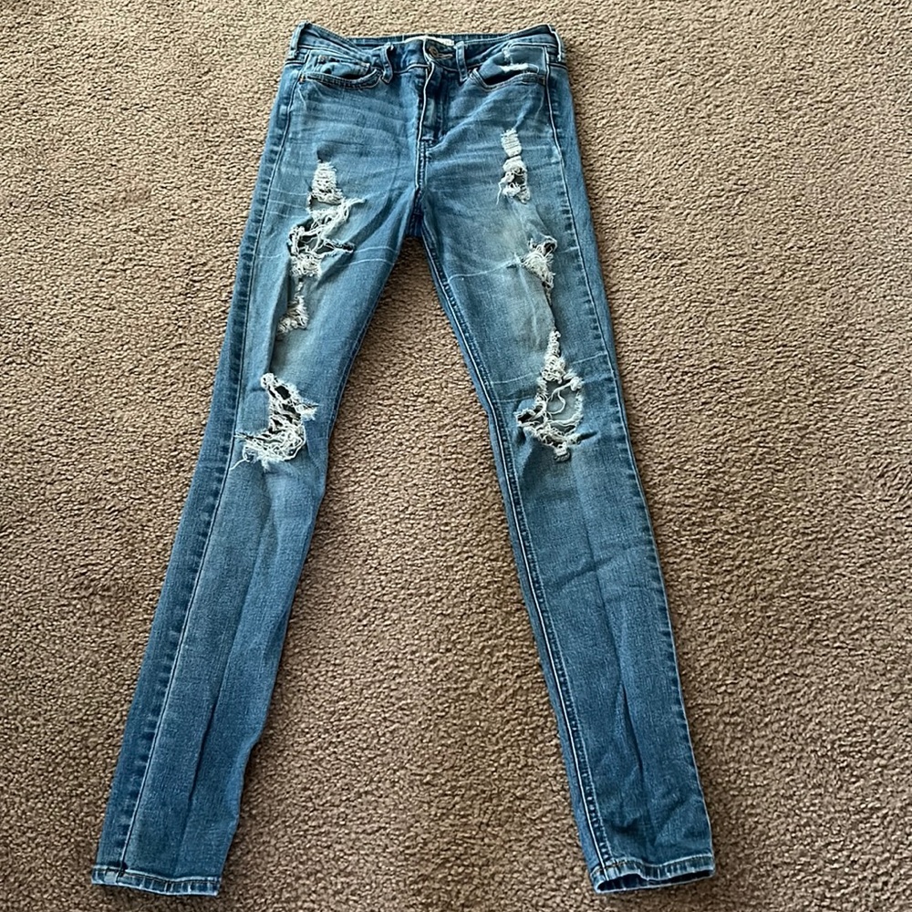 Hollister Distressed Skinny Jeans